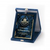             Kék plüss plakett kombináció
        