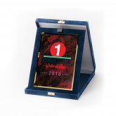             Kék plüss plakett kombináció
        