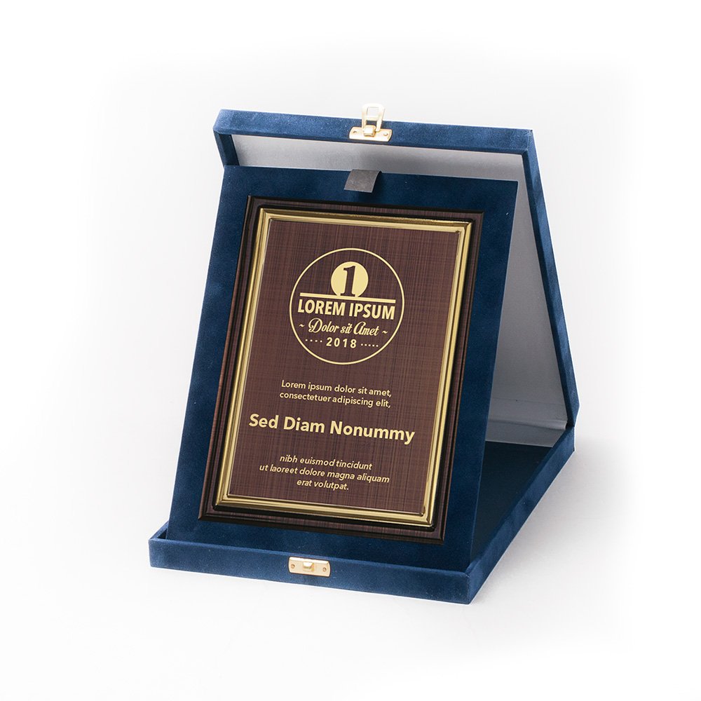 Kék plüss plakett kombináció