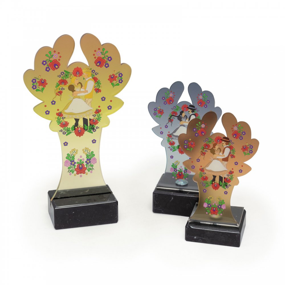 Néptánc akril díj