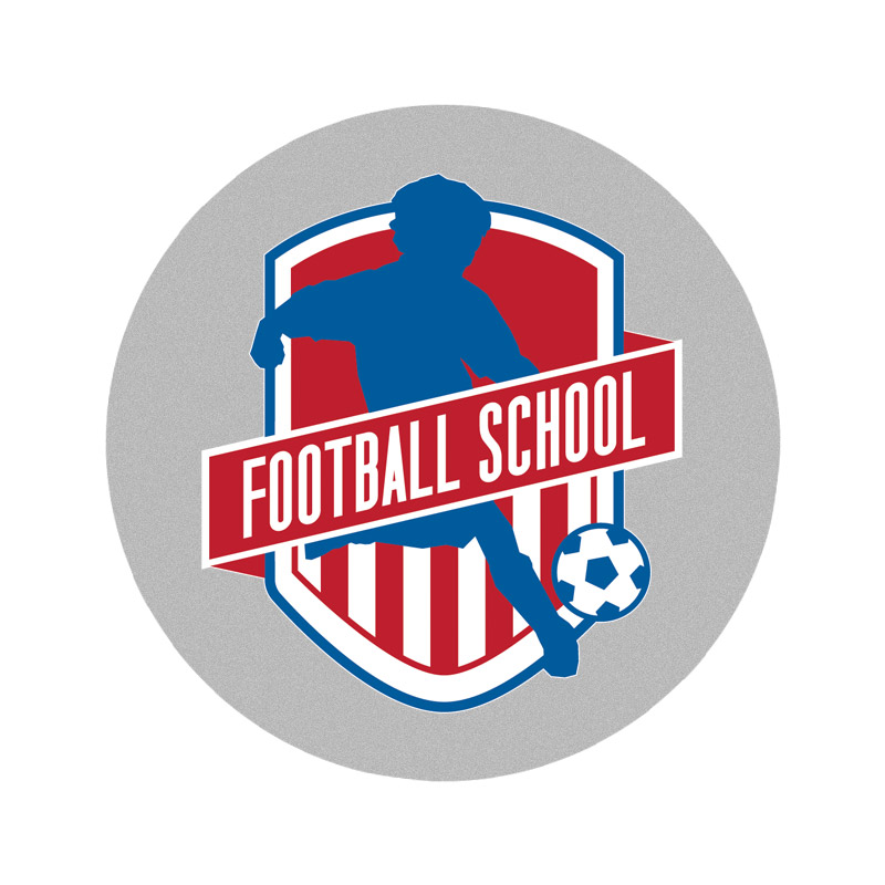 Egyedi nyomtatott érembetét, 25 mm, ezüst