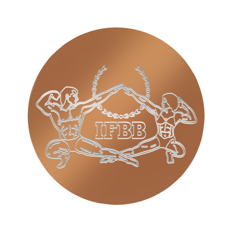 Gravírozás 25 mm-es érembetétre, bronz