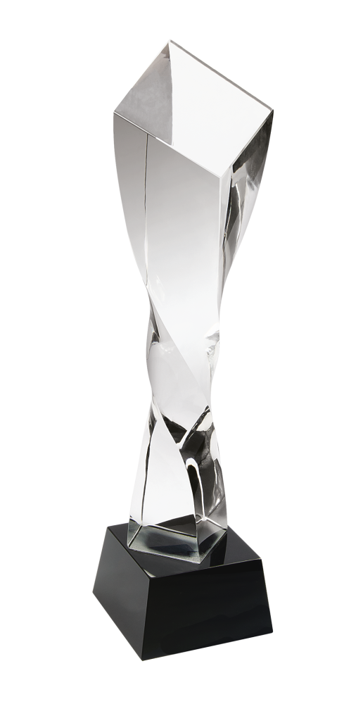 Kristály díj díszdobozzal