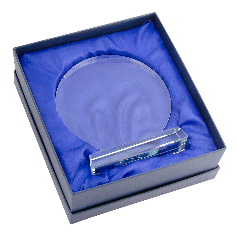 Kristály díj díszdobozzal