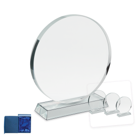 Kristály díj díszdobozzal