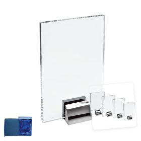 Kristály díj díszdobozzal